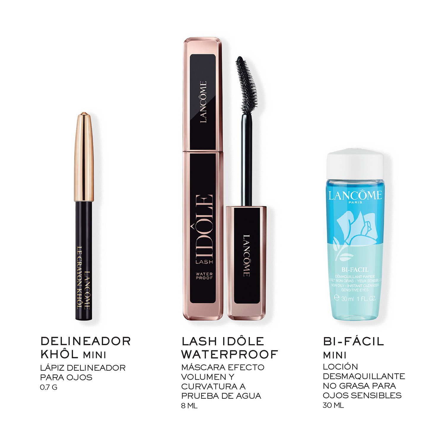 MASCARA DE PESTAÑAS LASH IDÔLE WATERPROOF SET DE REGALO (SET DE MAQUILLAJE)